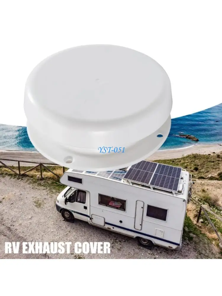 E15A 1 Piece Recreational Vehicle Roof Ventilator Cover + 2 Rain Guards For Optimal Airflows And Weather Resistance In Campers
