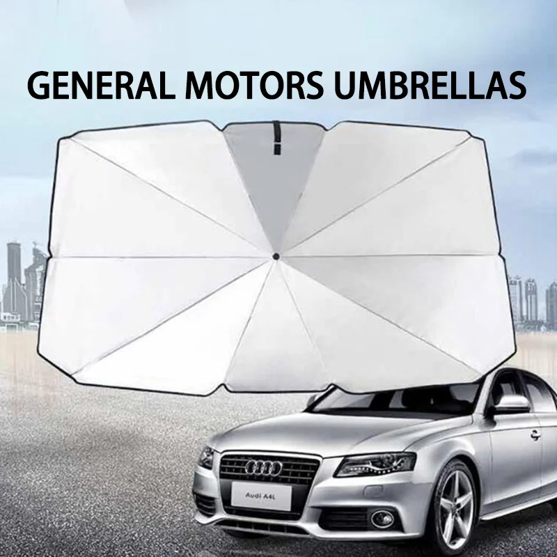 Car parasol sunscreen, thermal insulation, front windshield, sunscreen, silver-coated, thickened, sunscreen, portable storage