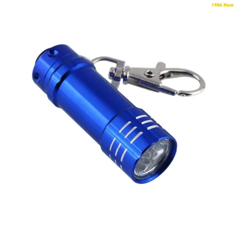 U1JB Portable 3 LED Aluminum Keychain Torch Shockproof Water Resistant Design For Emergency Lighting & Outdoor Exploration