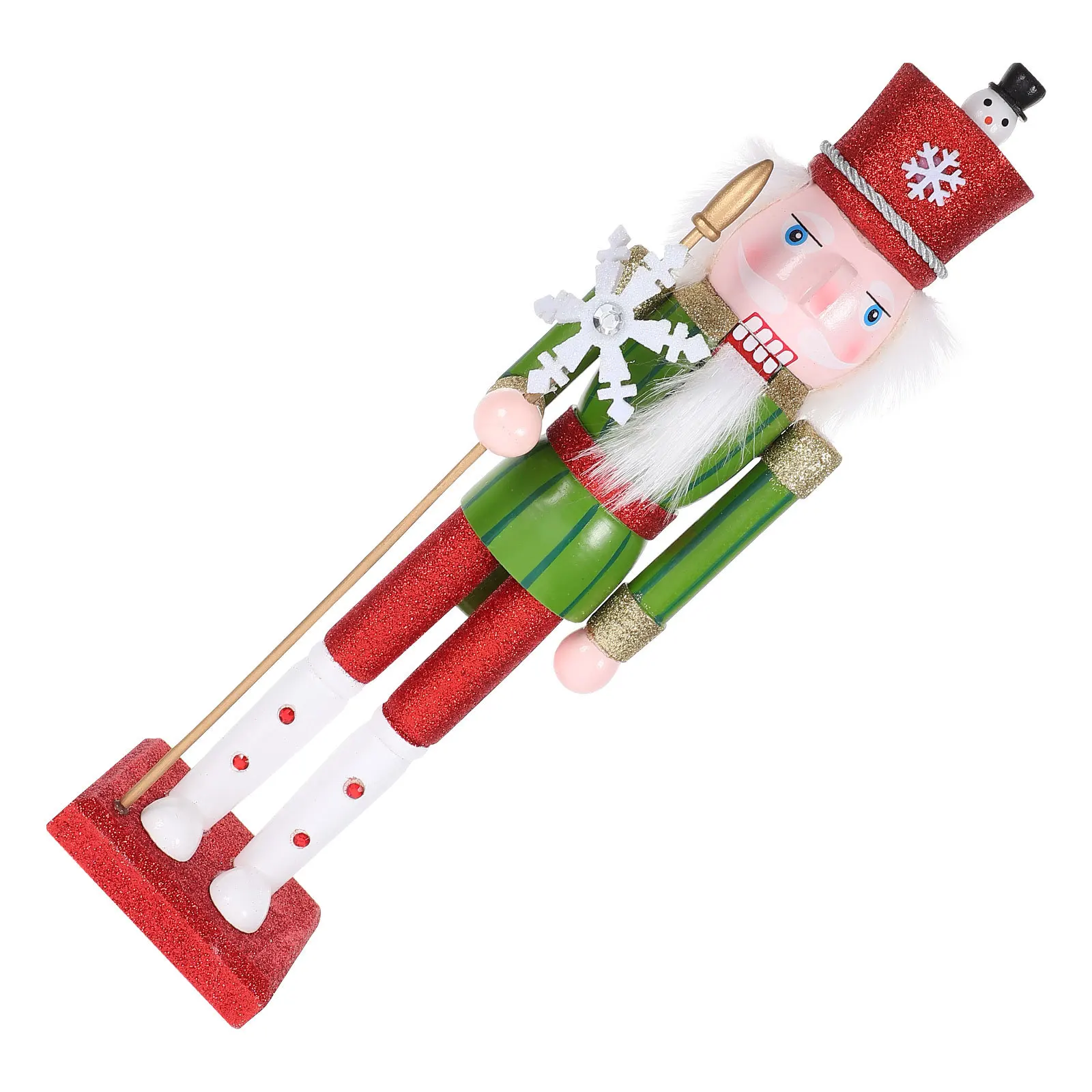 

Desktop Nutcracker Decor Wood Christmas Gift Festival Nutcrackers Intricate Carving Wooden Nutcracker Wood Nutcrackers Decor