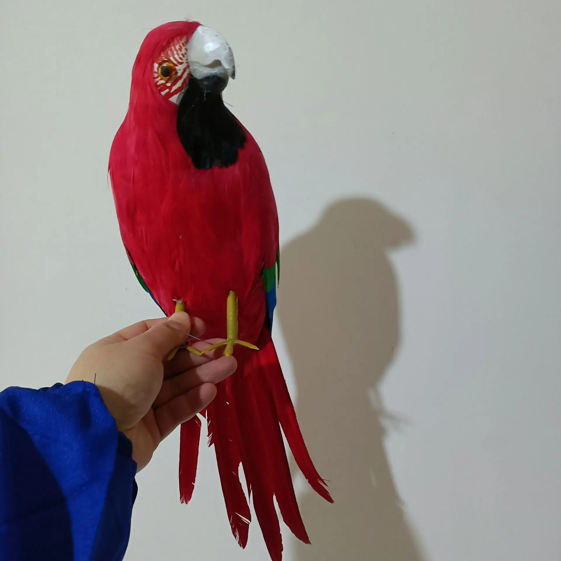 big red&blue parrot model foam&feather simulation bird gift about 46cm xf2995