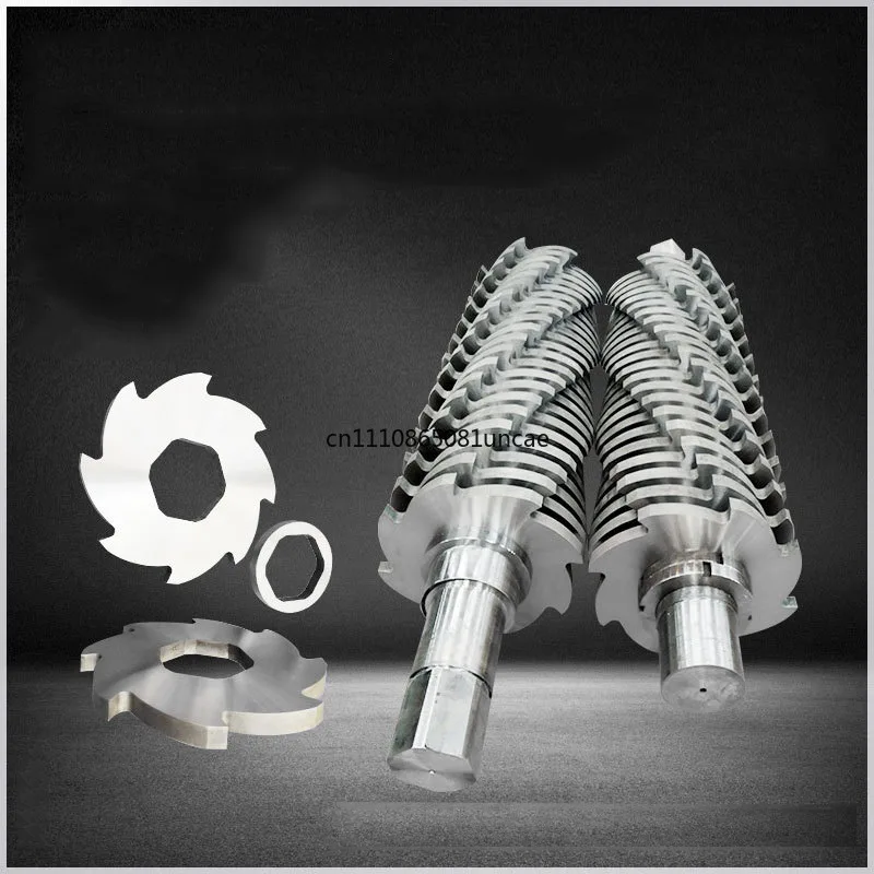 Crusher Chamber Cutting Blade Shaft Replacement Tool For Metal Plastic Rubber Waste Cardboard Shredding Machine