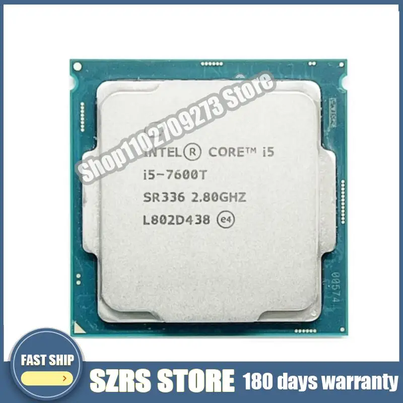 Utilisé Int@l Core i5-7600T i5 7600T 2.8 GHz facades-Core facades-Thread CPU Processeur 6M 35W LGA 1151