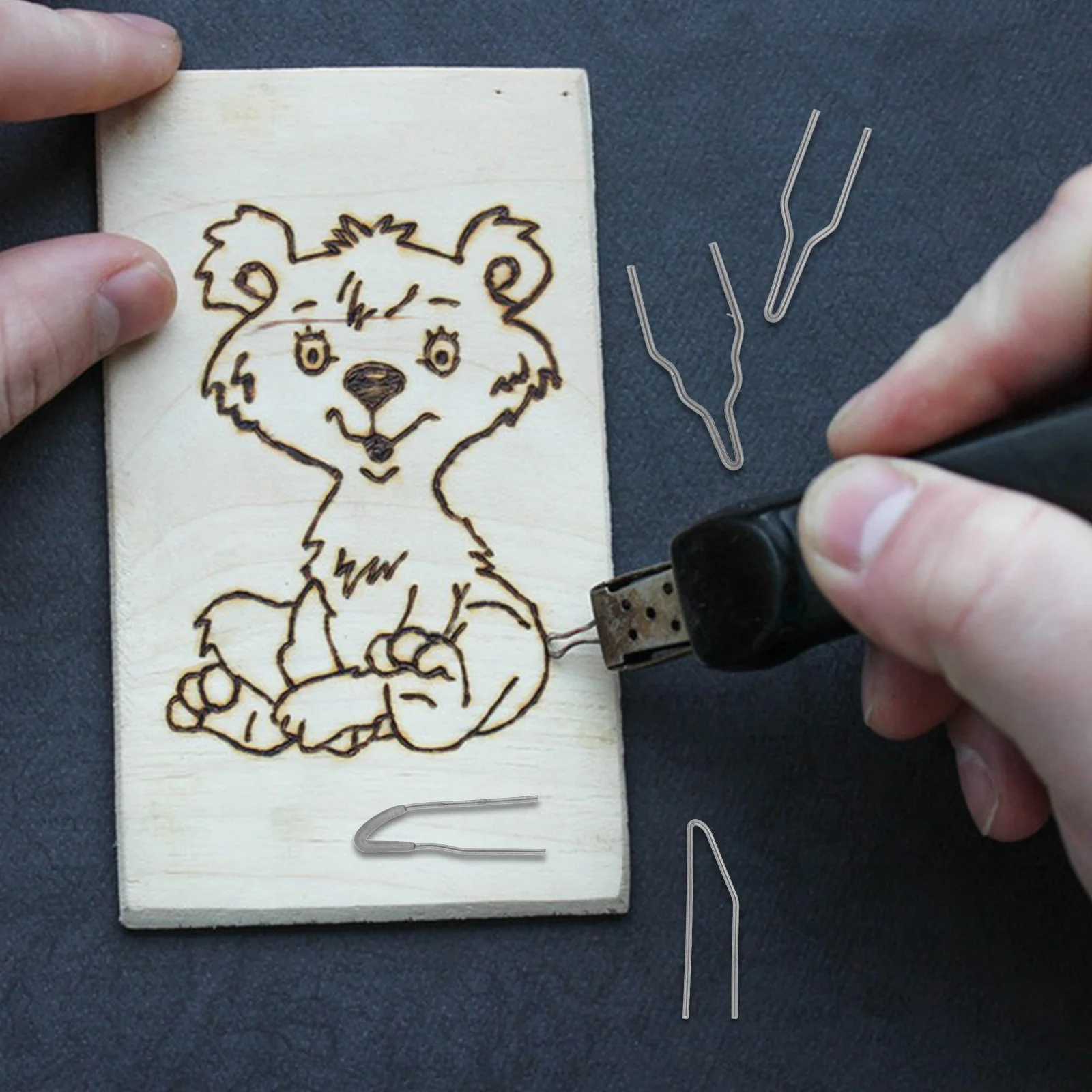 10 قطعة نصائح الكتابة اليدوية بيروغرافيا طويلة الأمد موقد الخشب المناقير للحرف اليدوية المعقدة والتطبيقات الفنية حرق الخشب #1