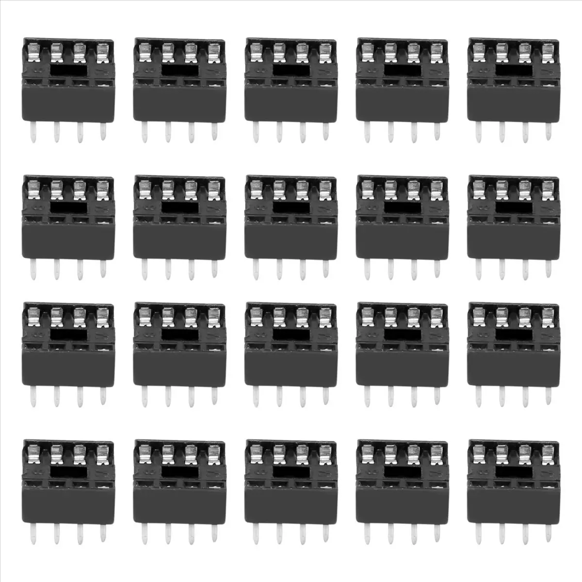 

20 x 8 Pin 2.54mm Pitch IC Sockets Solder Type Adaptor