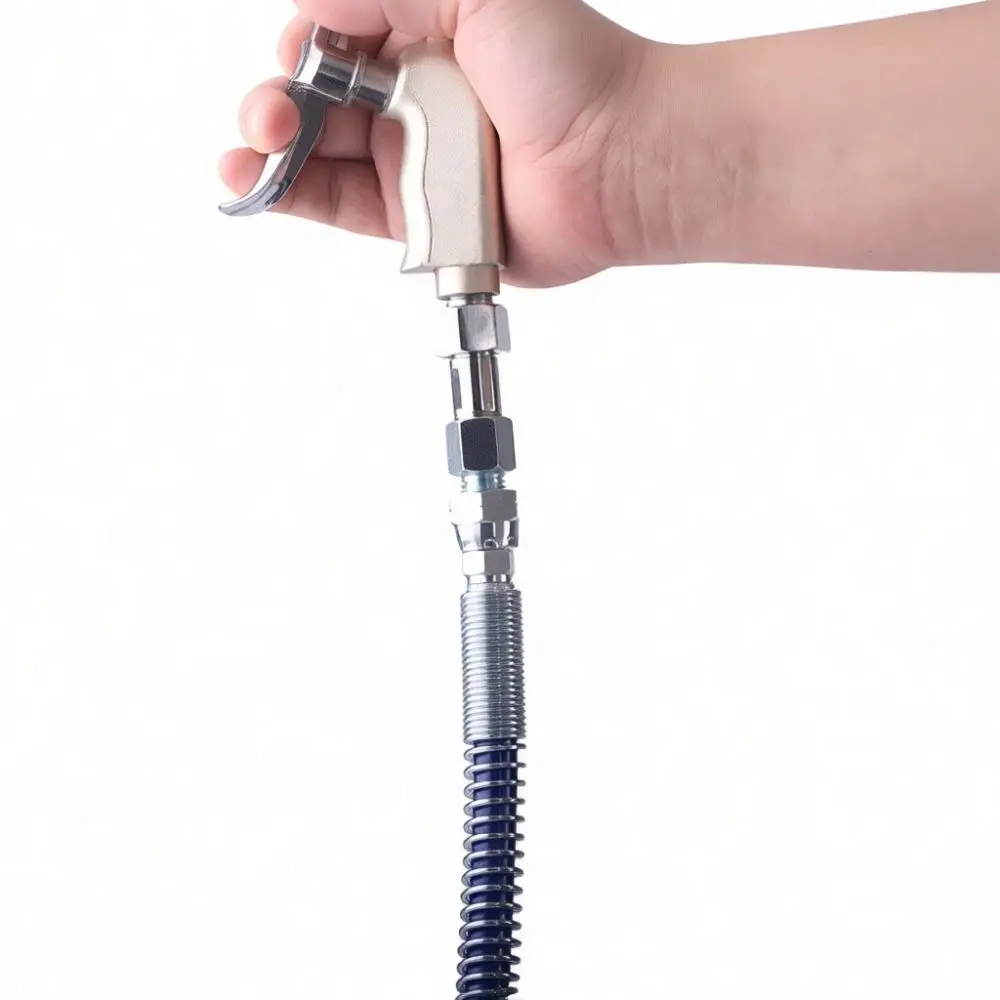 High Pressure Airless Spray Machine Accessory Set Stainless Steel Rotating Swivel Joint Hose Adapter Pressure Gauge Connector