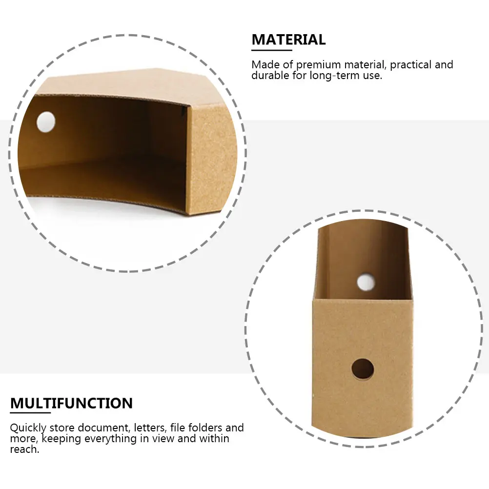 

1 set File Storage Box ganizer Stand Document Rack Desktop Storage Cabinet Bins Bookshelf Rack for Office Home Premium