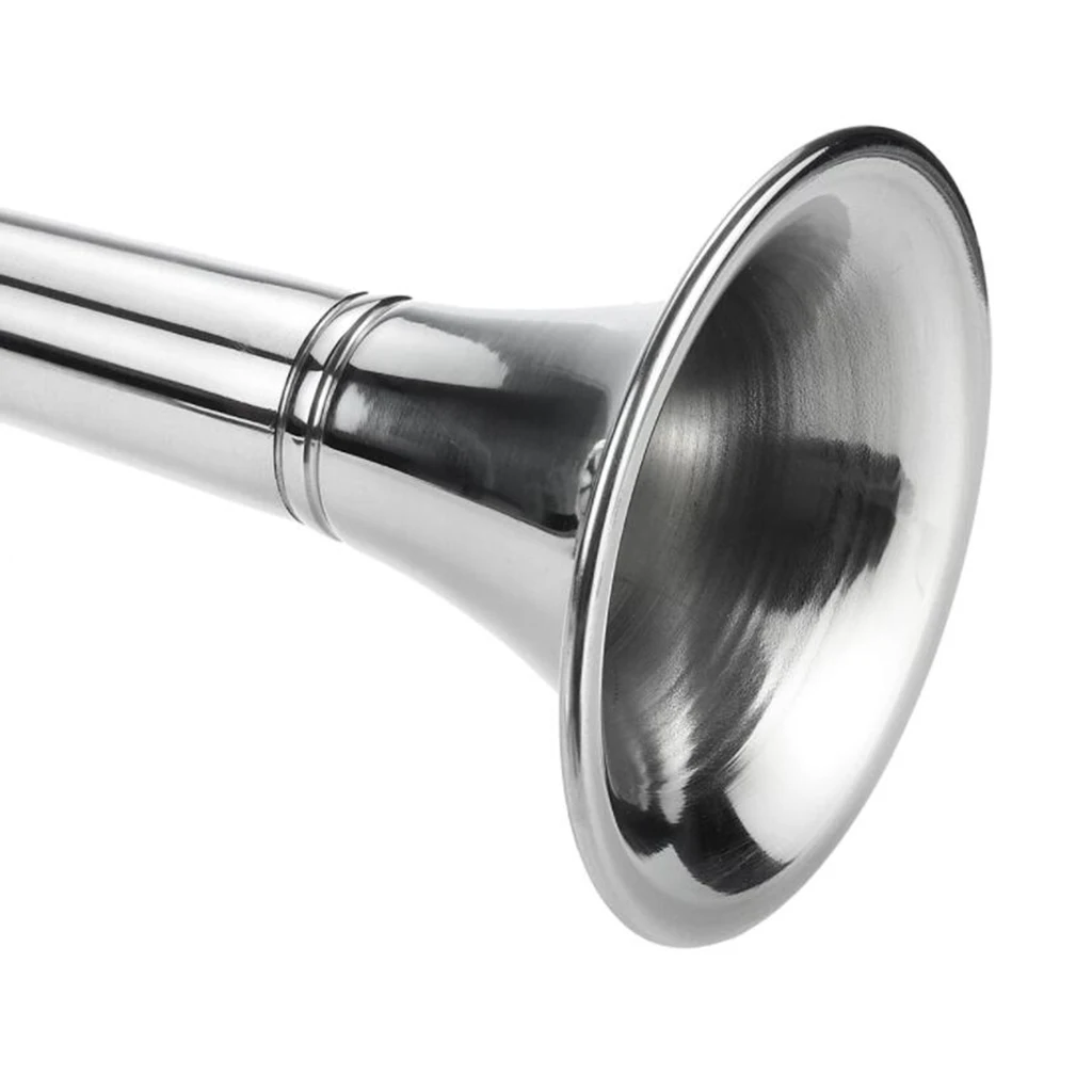 Metal Single Trumpet Electric Air Horn 12V 125DB Compact Loud Sound Kit for Car Truck Boat Train Accessories