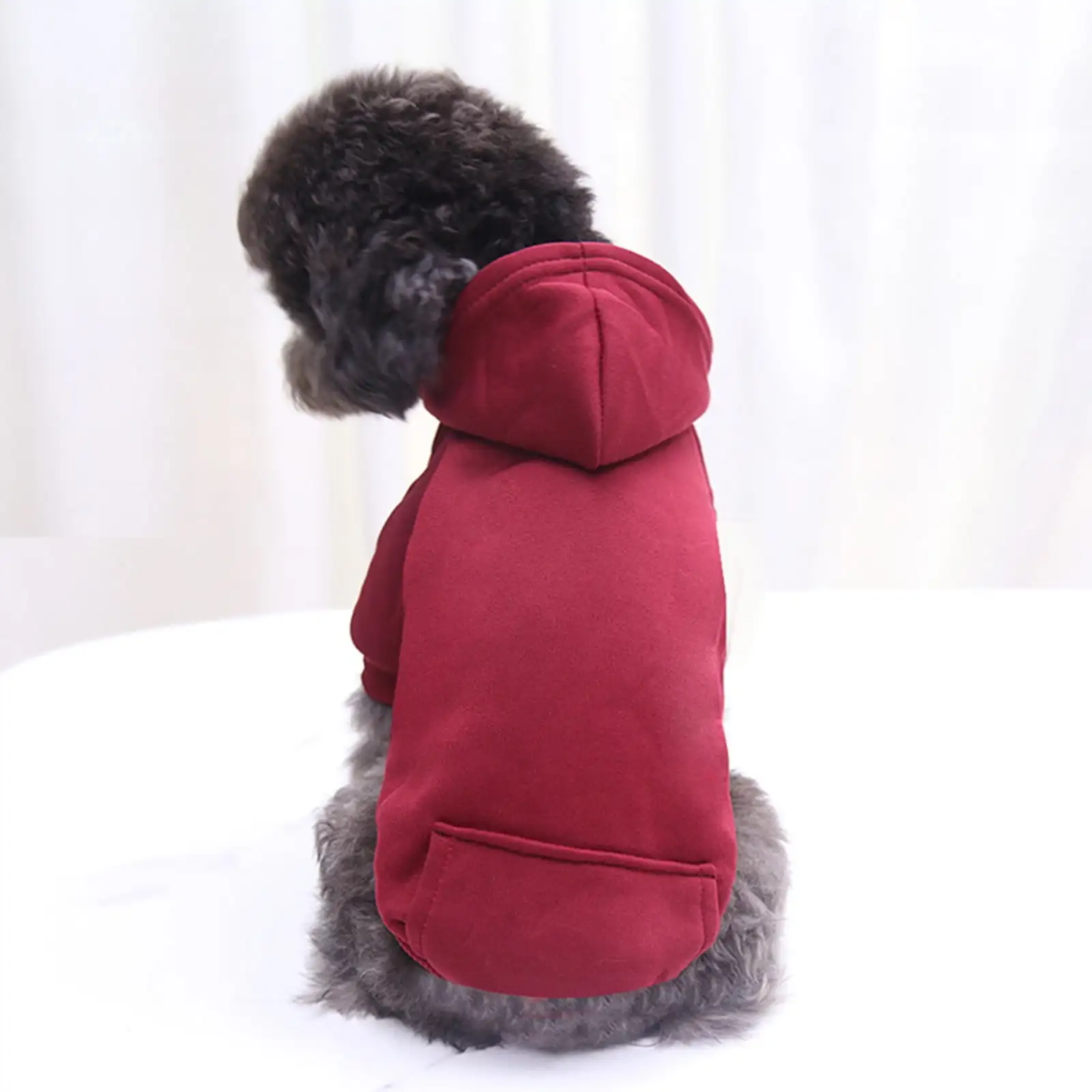 سترة صوفية دافئة للكلاب من Yuehao ، هودي كلب صغير مع جيب ، ملابس جرو ، كلاب صغيرة ومتوسطة ، الخريف والشتاء