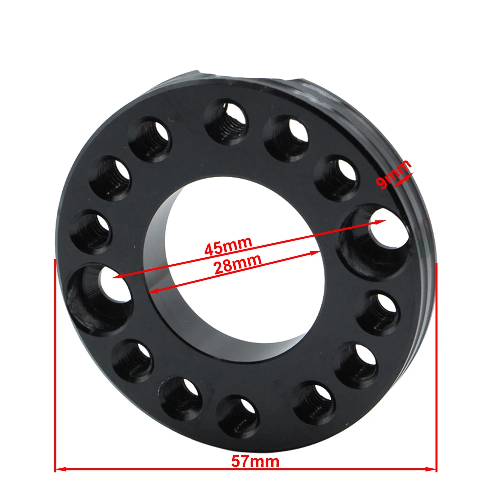 motorcycle parts 28mm CNC Carb Carburetor Inlet Manifold Adjuster Universal flange Spinner Plate Adaptor For Pit Dirt Bikes