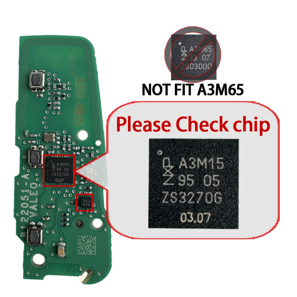 Original For Peugeot 307 308 3008 508 5008 For Citroen C3 C4 For Opel IM3A A3M15 4A Chip 433MHz Smart Remote Car Key
