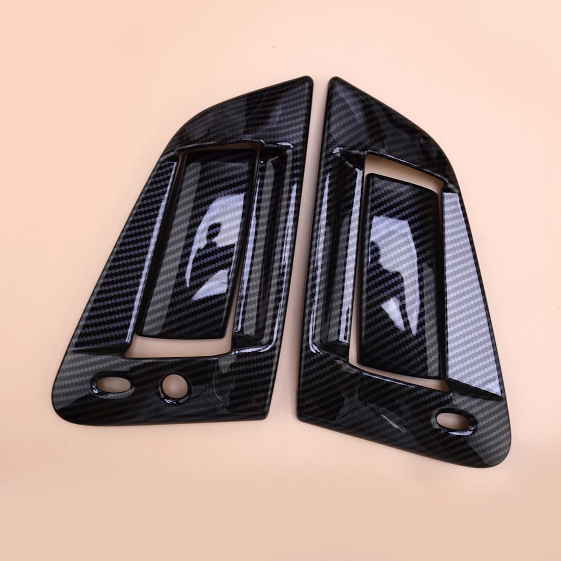 

1 Set Car Exterior Door Bowl Handle Trim Cover Fit For Nissan 370Z 2009-2020 Carbon Fiber Style ABS
