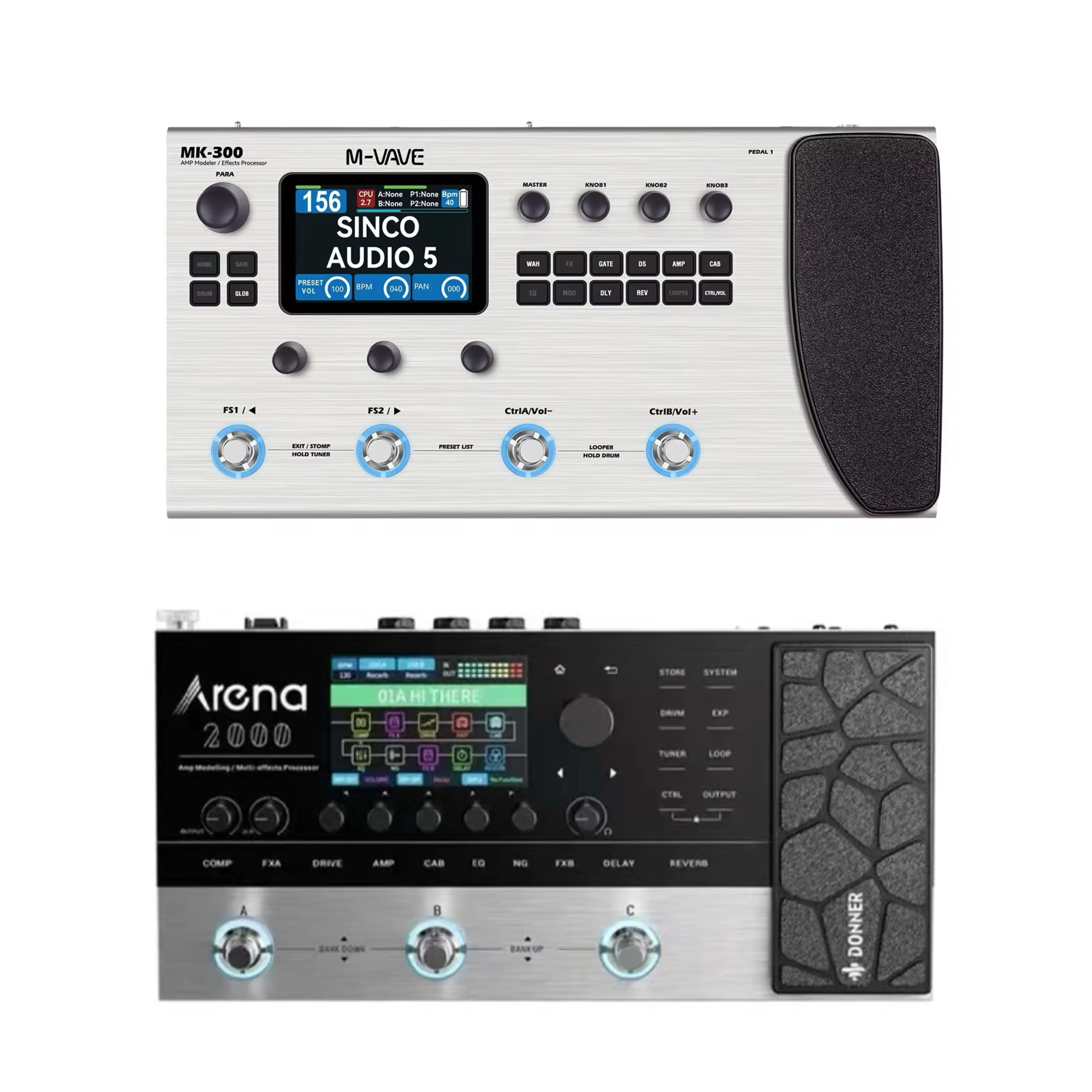 2026 ¡Novedad! Procesador de efectos múltiples para guitarra Donner Arena 2000 / M-VAVE MK-300 / VAVE MK 300 / MVAVE MK300 - Pedal de efectos para guitarra eléctrica
