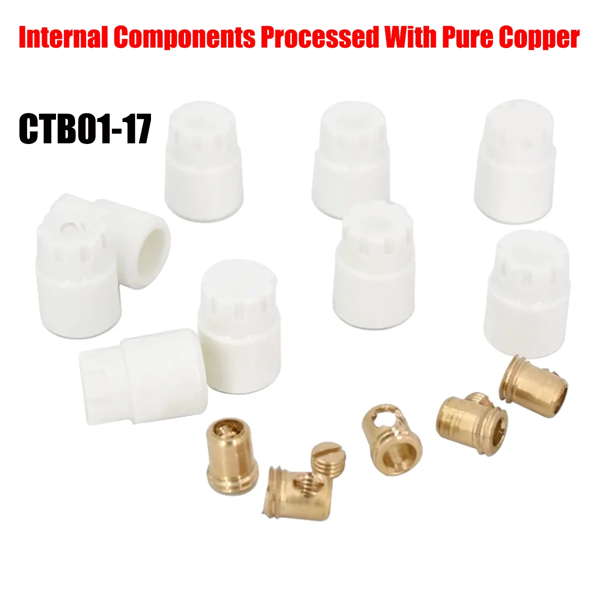 CTB01-17 High Frequency Ceramic Terminal Copper Core Insulating Connector for Heating Pipe