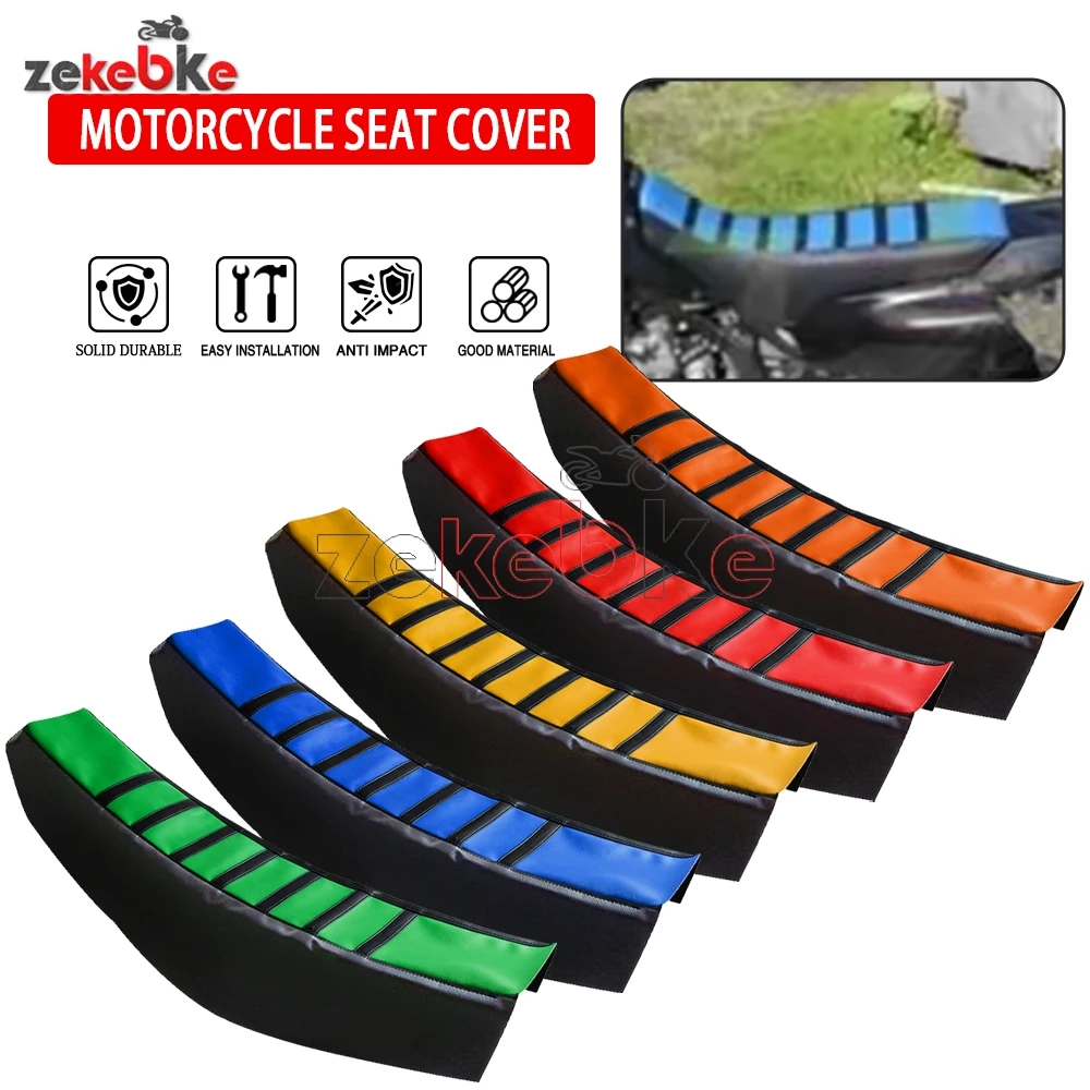 For Honda TRX XLR CRF XR 50 70 80 100 230 250 350 400 450 500 600 650 R L F MOTARD CRF250R Motorcycle Rubber Soft Seat Cover