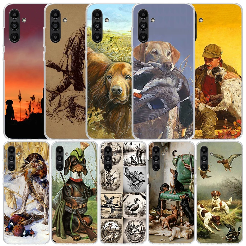 Hunter Dog Hunting Cover for Samsung Galaxy A17 A37 A57 A16 A26 A36 A56 A15 A14 A55 Phone Case A13 A53 A25 A35 A24 A34 A23 A33 G