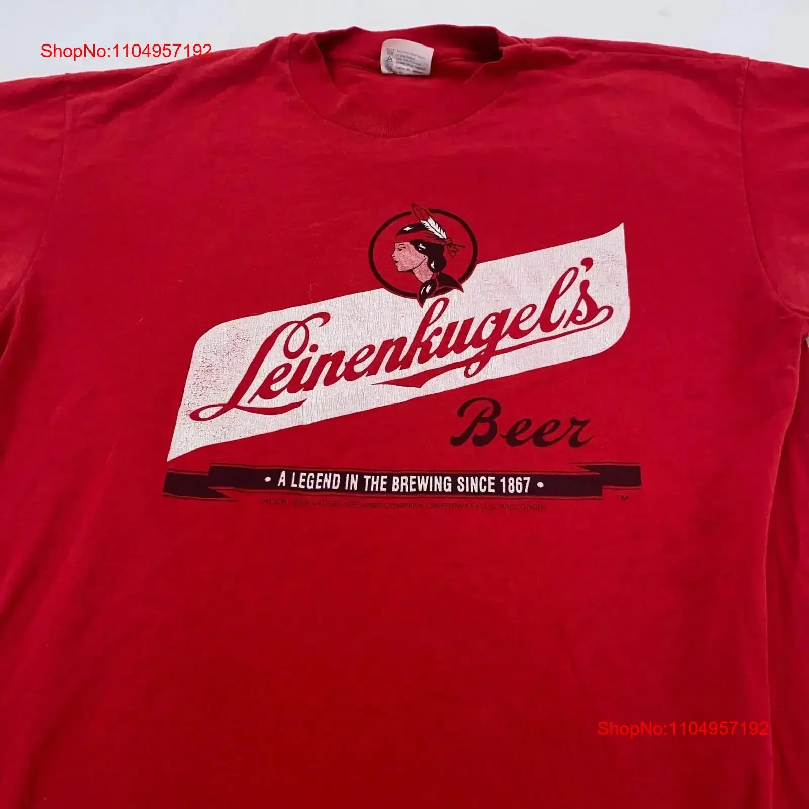 Винтажная футболка 80-х годов LINENKUGEL S BEER CHIPPEWA FALLS WISCONSIN, большая винтажная стильная мужская футболка 90-х годов, универсальная, мягкая мода