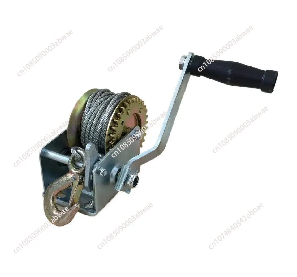 small manual hand crank winch 600  800lbs Boat Truck Auto Manual Winch Tool Lifting Sling lifting tools
