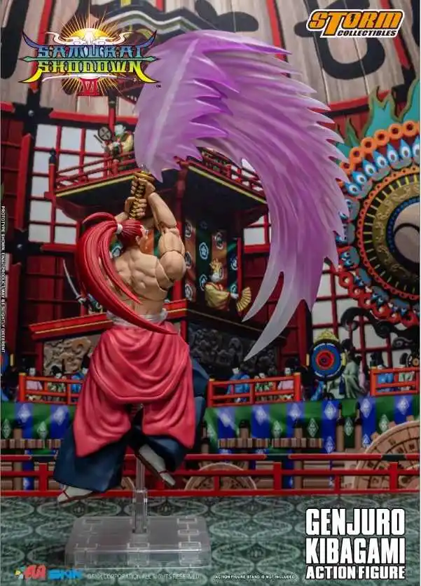 100% Originele "Samurai Shodown VI" Action Figure Movie Model Juro Kiugami Collectible Model Decoratie