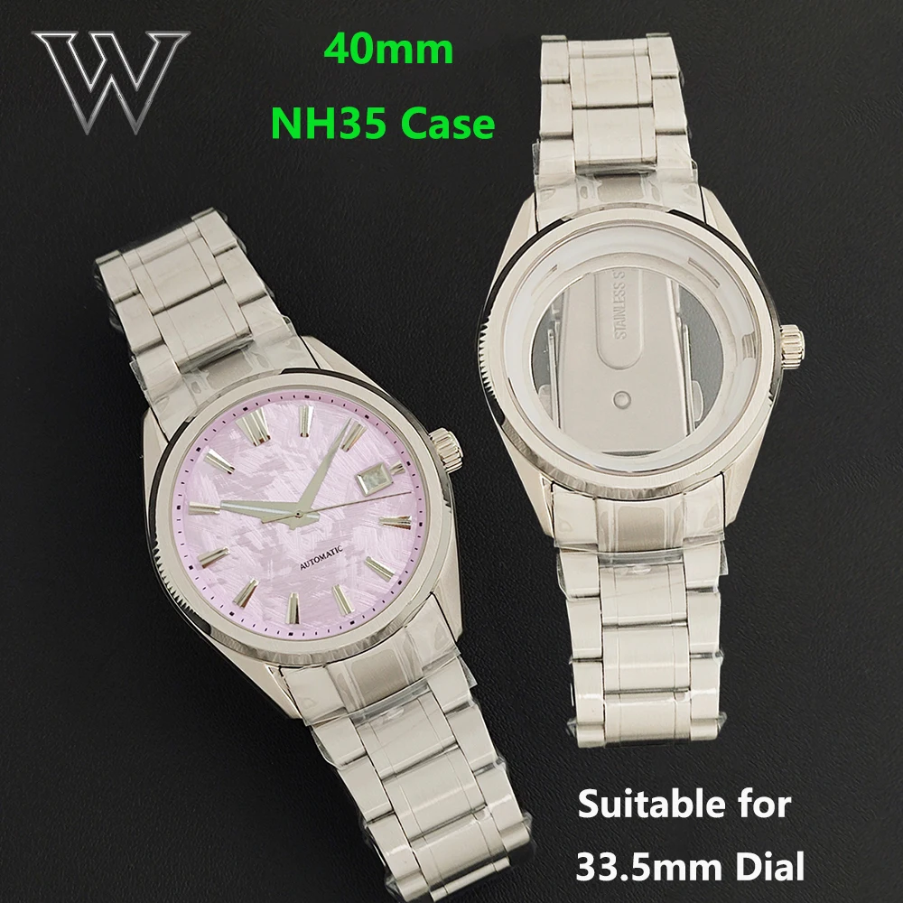 

NH35 Case 40mm Case For GS Mechanical Watch Mod Parts Suitable for NH35/NH36 Movements 33.5mm Dial Installation Accessories