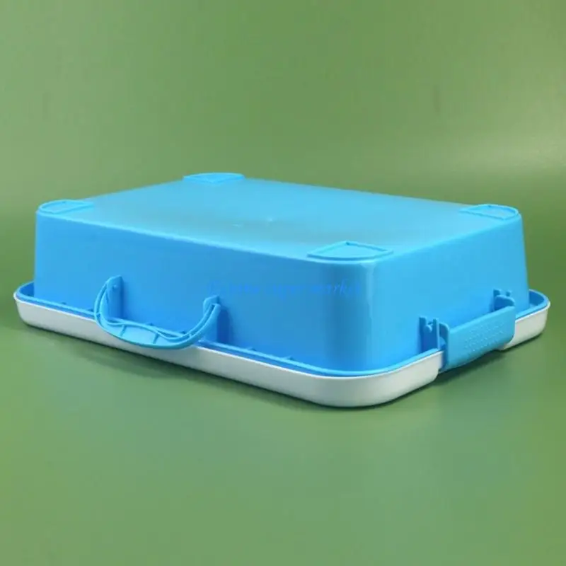 090B Kids Play Sand Storage Box Stackable Colorful Trays for Indoor Outdoor Activities
