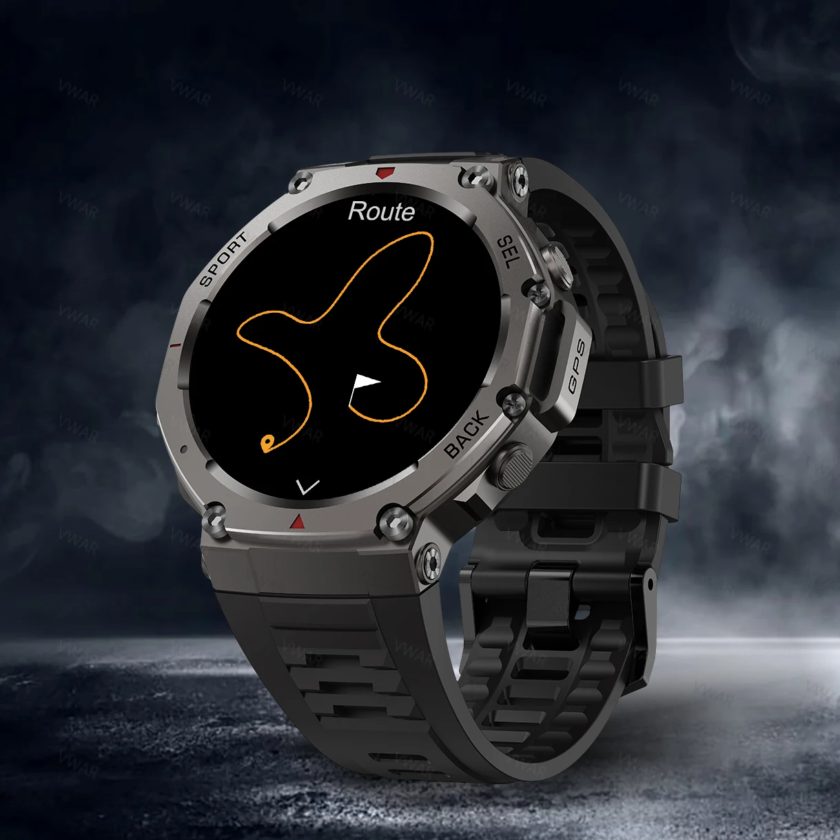Tactical GPS Smart Watch with Compass and Altimeter