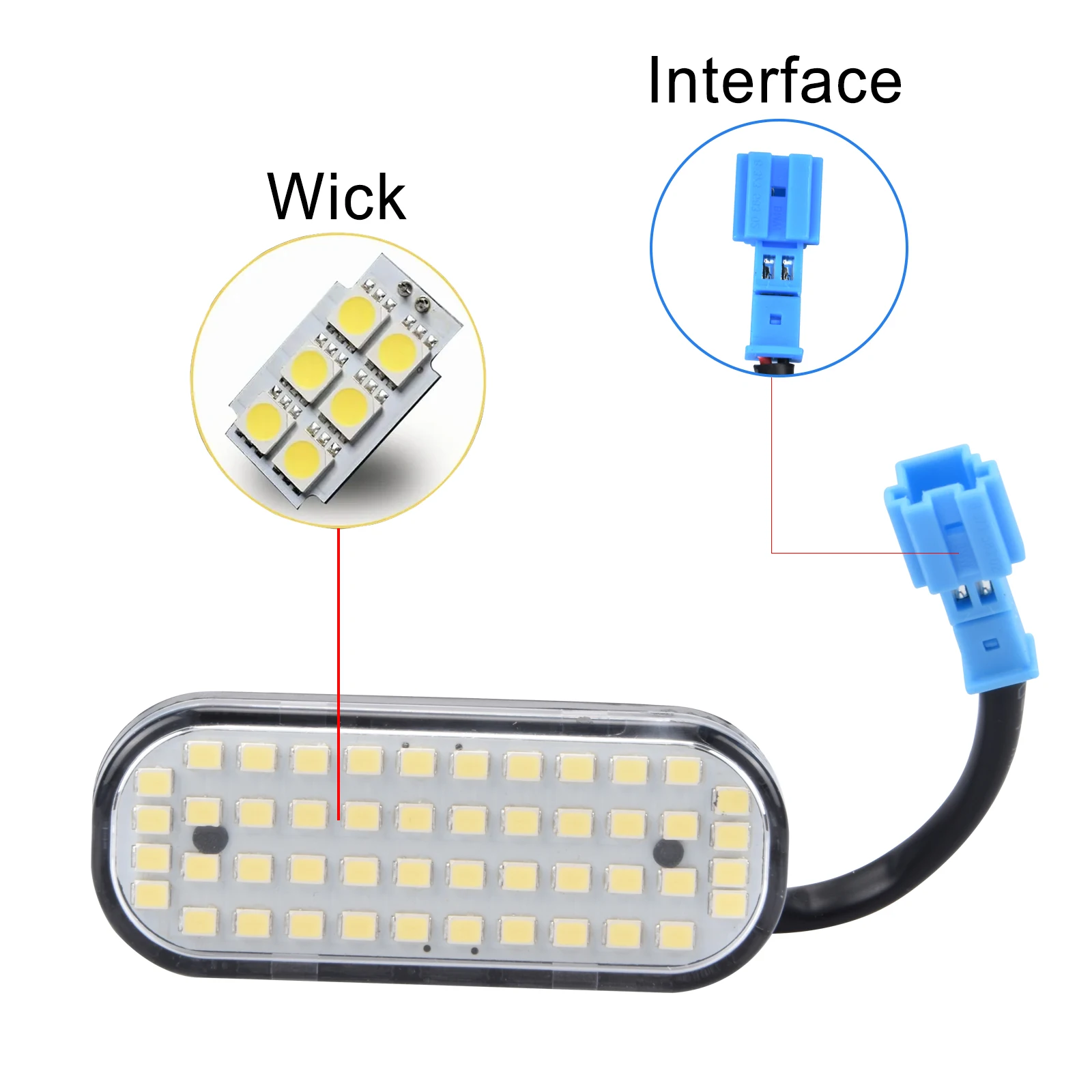 Éclairage de coffre à LED pour les remplacements du modèle Y, éclairage de modification intérieure, accessoires, 48 LED, 2021, 2022, 2023