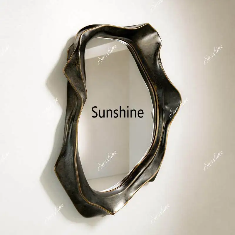 Irregular decorative mirror Wall hanging special-shaped dressing mirror Living room entrance makeup mirror