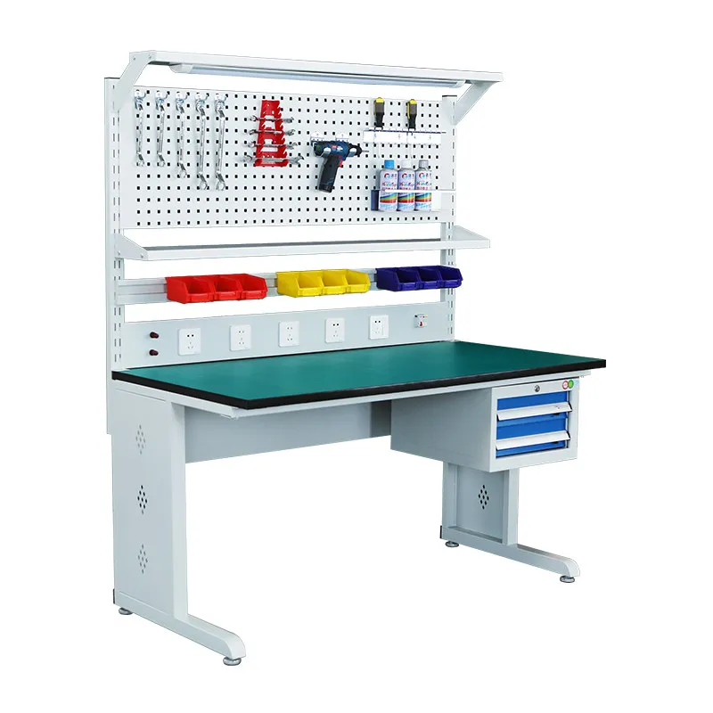 Anti-static workbench workshop assembly line table factory electronic maintenance table laboratory test multi-function