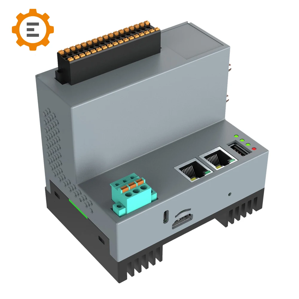 OpenEmbed 2025 PLC Control Industrial Automation IOT Gateway EdgeLogix-1145 Raspberry Pi IO Expansion RS485 Program Controller