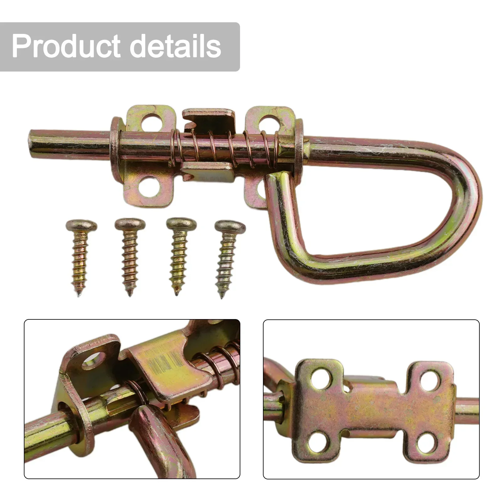 For Building Projects Spring Door Bolts Heavy Duty Door Bolts Easy To Extend And Retract Indoor Or Outdoor Use