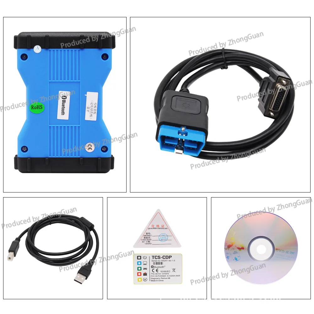 TCS CDP with Bluetooth V9 PCB 2021 Software DS150 AUTOCOM Car Diagnostic Instrument