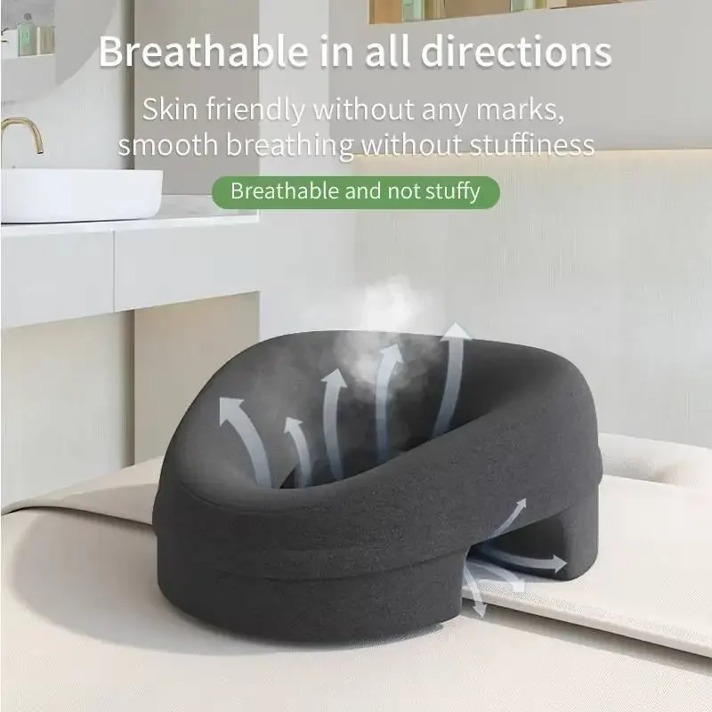 New Ergonomics Lying Down Head Pillow Memory Foam Breathable Rest Support Pillow Body Massage Face Rest Pillow for Beauty Salon