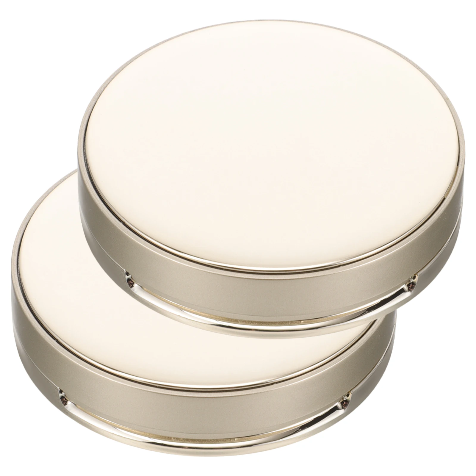 

2 Pcs Box Foundation Container Empty Reusable Powder Case Small Pp with Puff Travel