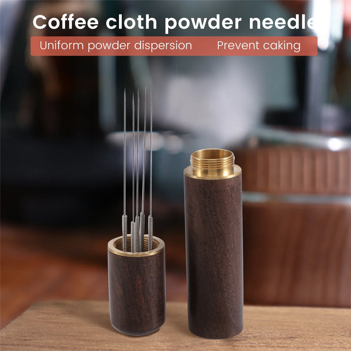Popular manipulación de café, agujas de acero inoxidable, agitador de polvo para Espresso, nivelador distribuidor, herramientas WDT, accesorios para agitar café B