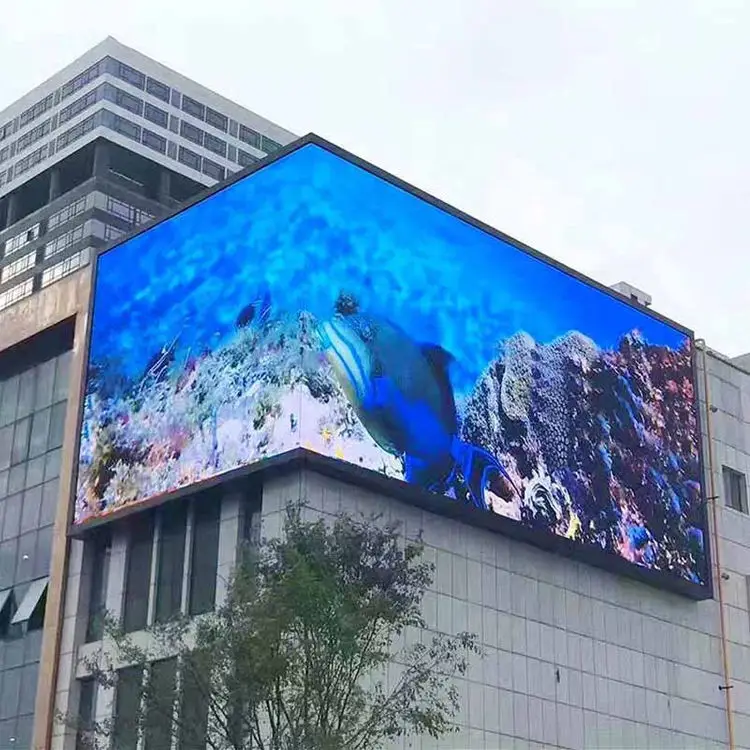 شاشة LED للإعلان ثلاثية الأبعاد خارجية عالية الجودة مقاومة للماء شاشة عرض إعلانات LED خارجية