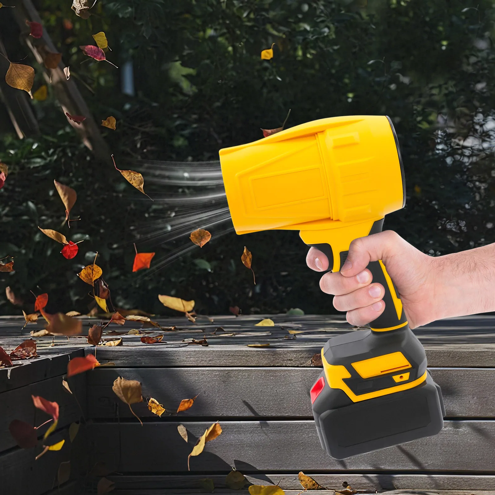 

Вентилятор для листьев, Аккумуляторный вентилятор для листьев, Портативный пылеочиститель, Ручные воздуходувки с 21000 об/мин, для чистки патио, ухода за газоном, выдувания