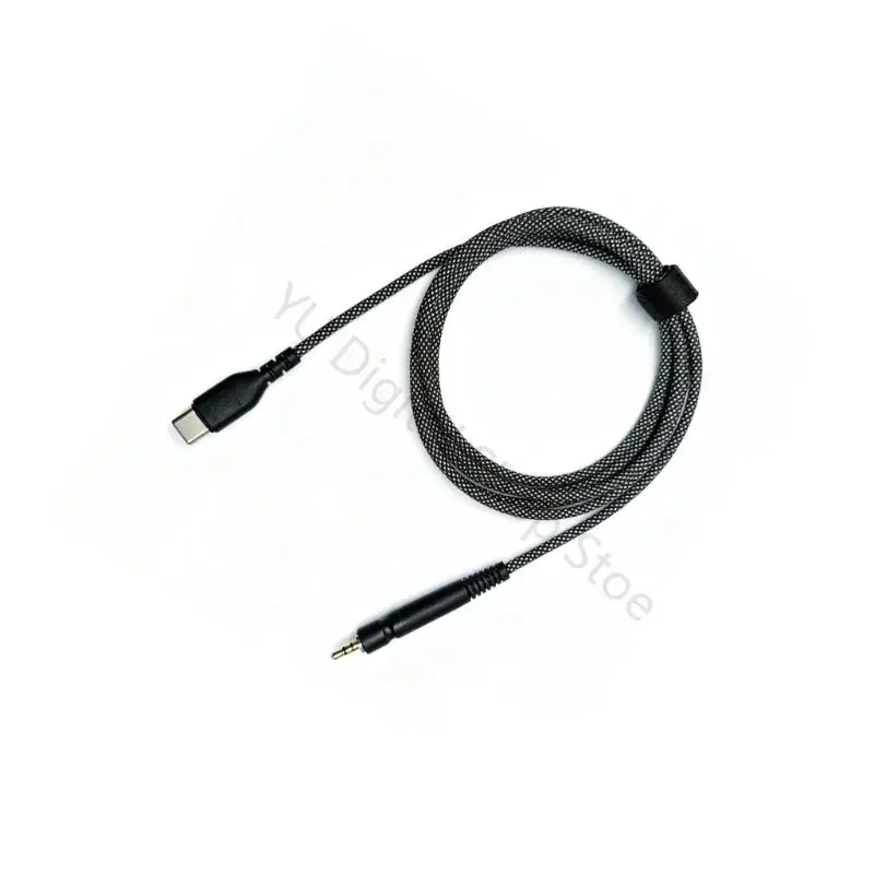 96BA geflochtenes Headset-Kabel, USB C auf 2,5 mm Kabel für GSP350 GSP500/600/670 Kopfhörer für Gaming-Voice-Chat, Heimarbeit – Detail 8