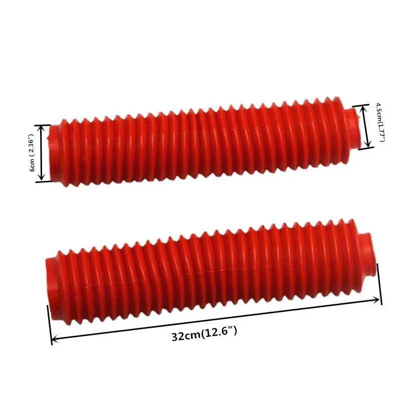 40mm Fork Motorbike Red Rubber Boot Universal Dust Jacket Cover Dirt Off Bike