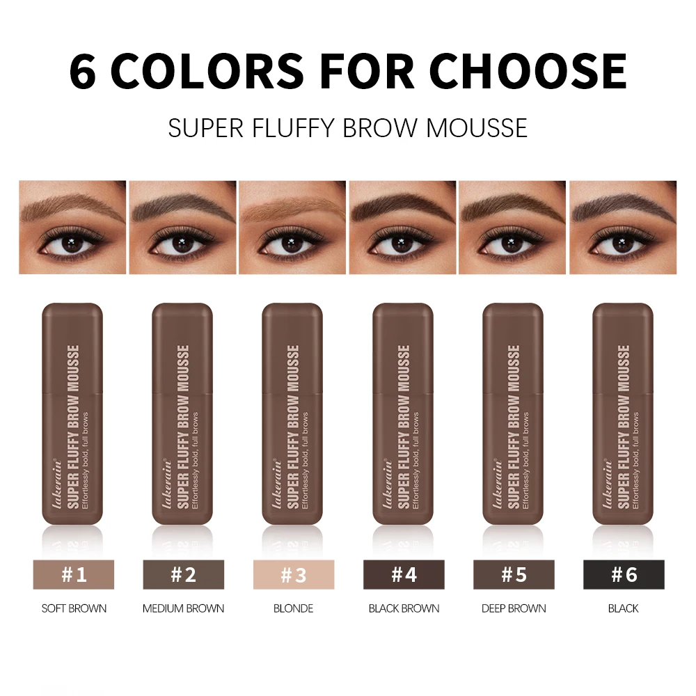 Waterproof Eyebrow Mousse Superfluff Volumizing Brow Thick Fluffy Brows Soft Long-lasting Makeup Fluffy Thick Eyebrows  Makeup