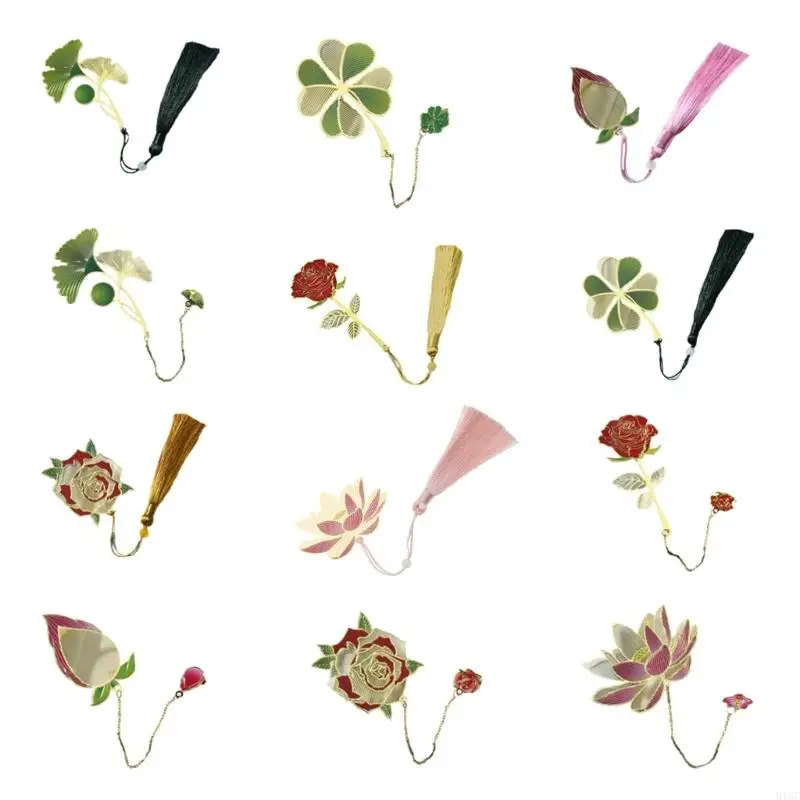 Металлические закладки 918C, 12 стилей, идеально подходящие для декоративной книжной страницы для детей и взрослых, март