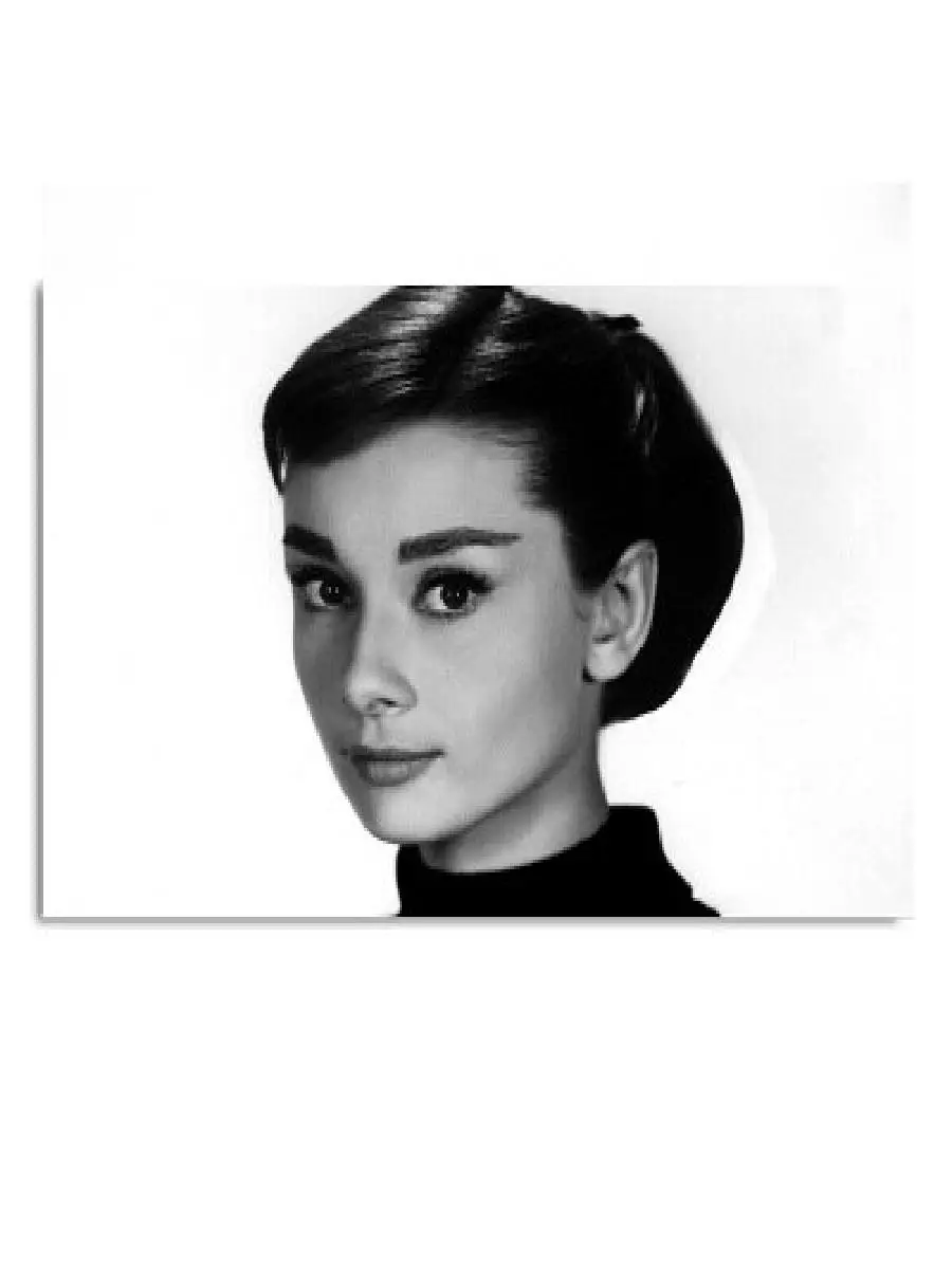 Audrey Hepburn Vintage Canvas Poster | Black & White Movie Star Wall Art for Living Room, Nordic Style Home Decor