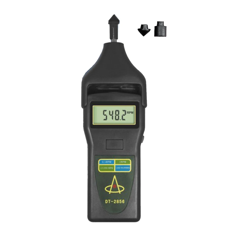 

Digital tachometer DT-2856 laser contact tachometer to measure motor speed, linear speed or frequency 0.5~999.9r/min