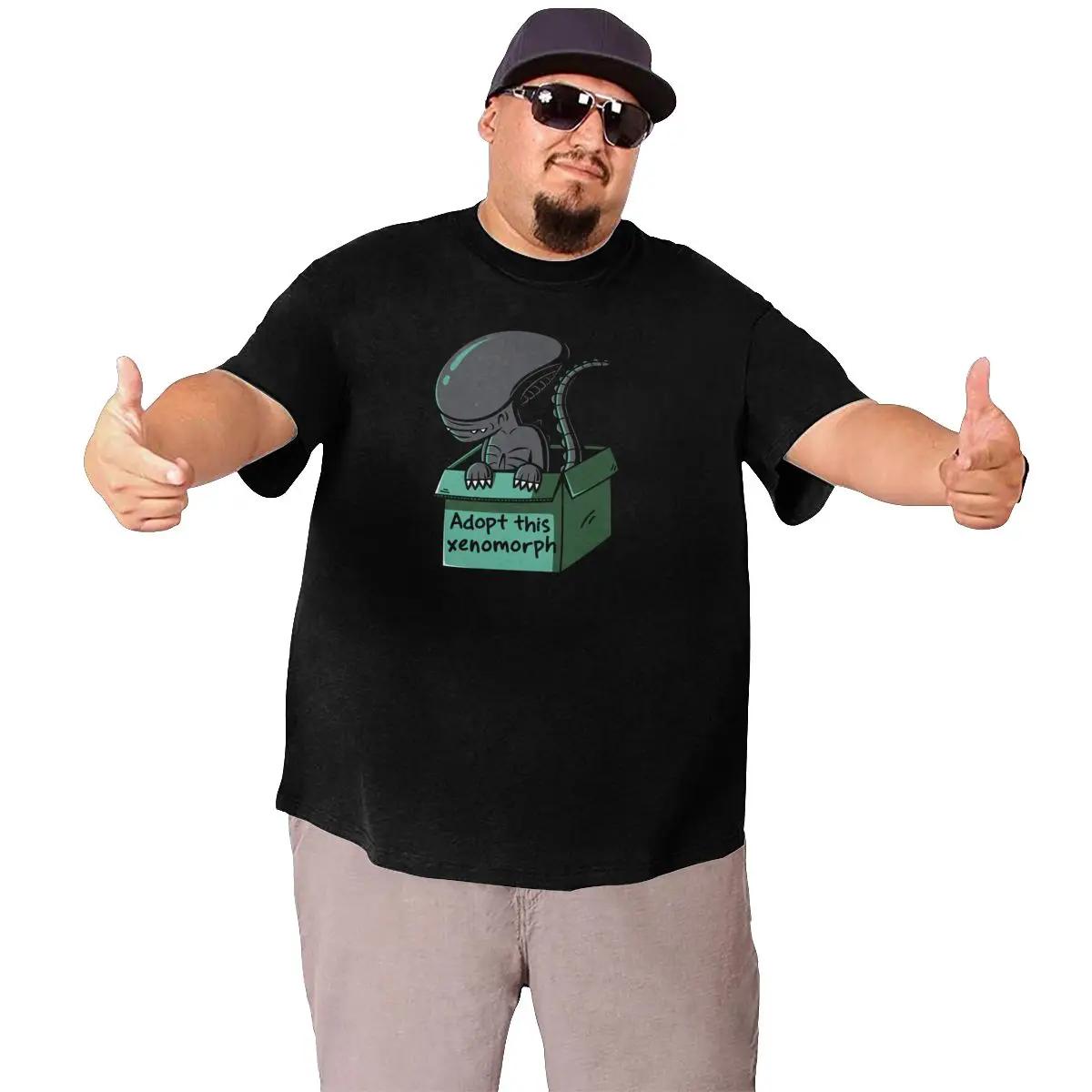 Alien Men casual T Shirt men Round Neck Big Tall Tee Shirt Cotton printed Clothes Large 4XL 5XL 6XL mens shirts graphic tee
