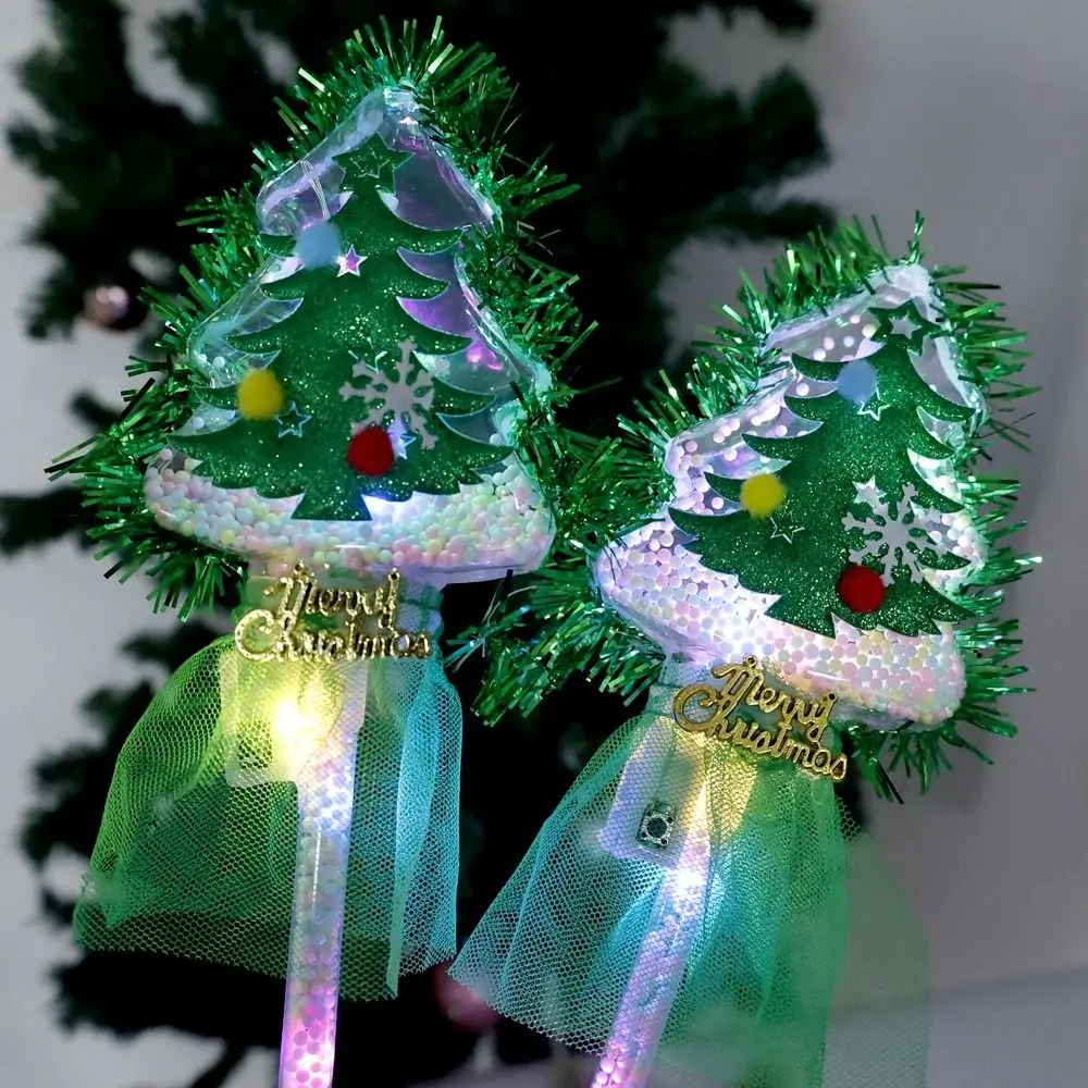 Christmas Tree Christmas Tree Glow Stick Luminous Prop Atmosphere Christmas Flash Bar Multicolor Glow Stick Snowman Glow Stick