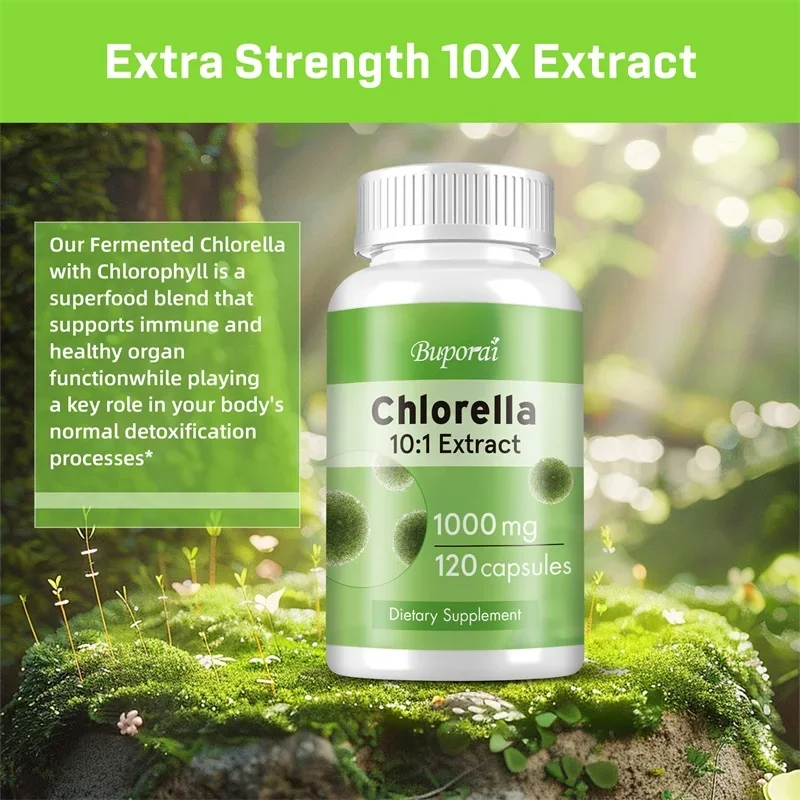 Chlorella Extract - Liver Cleansing, Detoxification and Repair, Detox Supplement, Helps Free Radicals