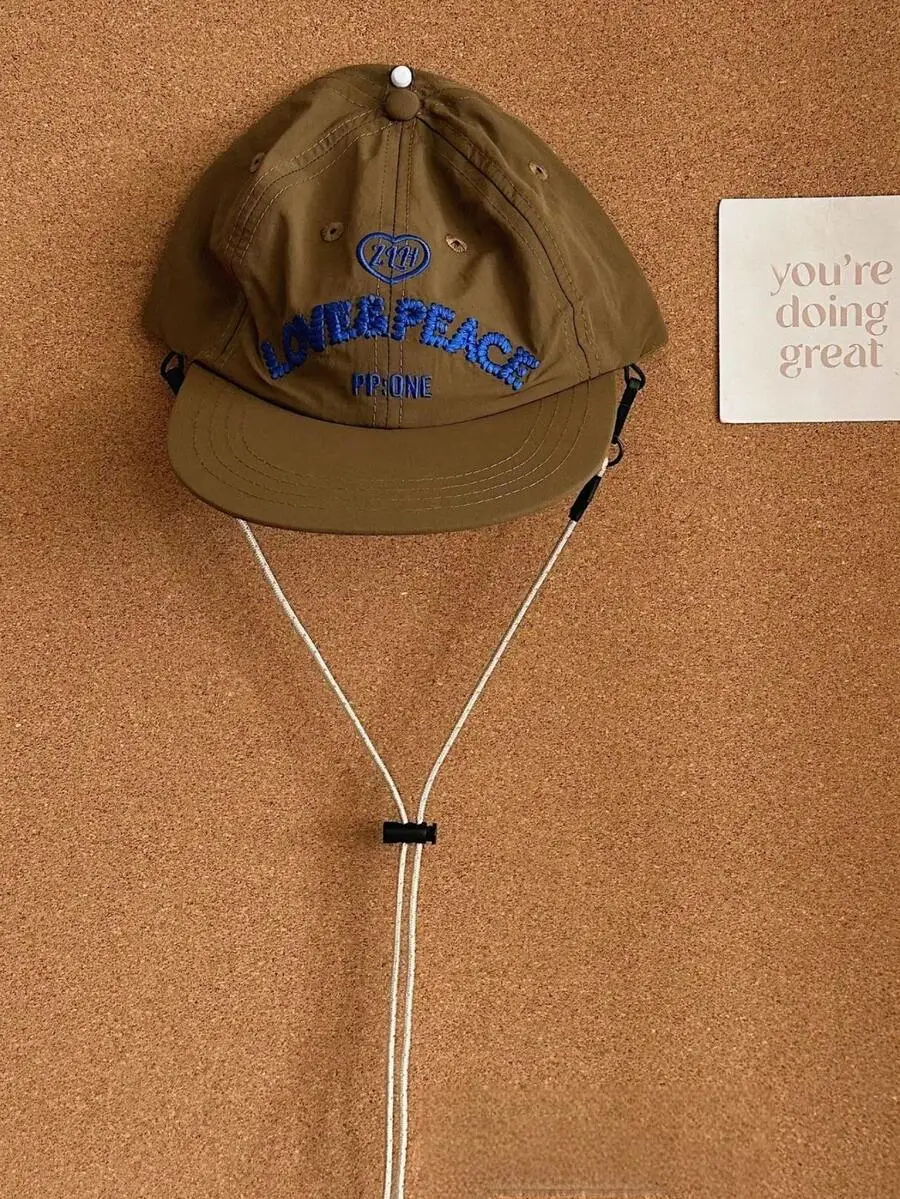 Unisex-Baseballkappe mit Schnelltrocknungs-Funktion und Kordelzug, Dünner Schirm, Street-Brand Snapback-Mütze, Vielseitige Hip-Hop-Kappe, Sommer, Strand – Detail 7