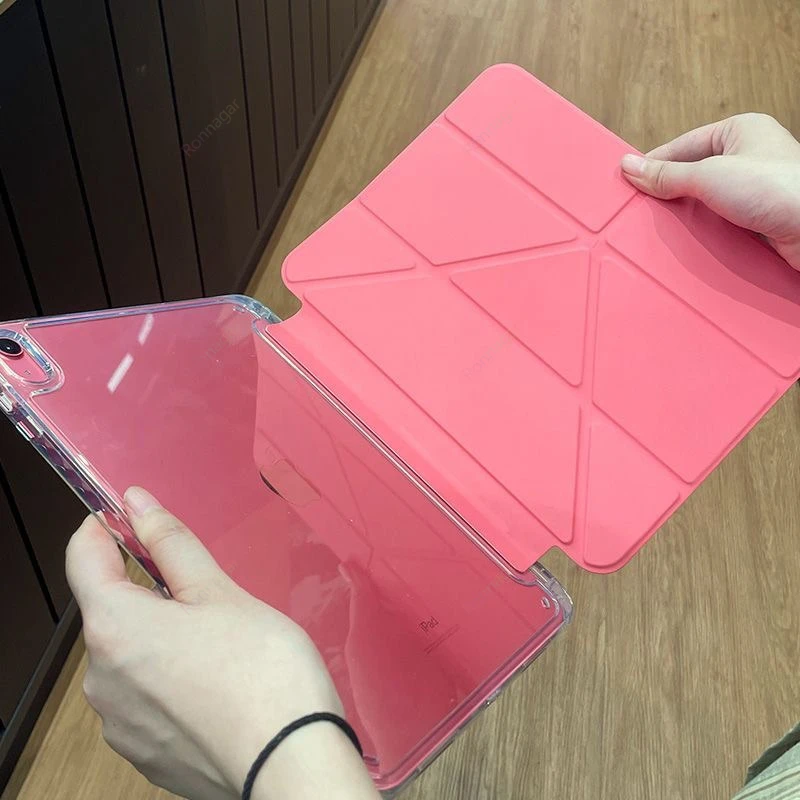 

Multiple Folding Stand for iPad A16 11th 10th Gen Case 11Inch 2025 Air11 13'' M3 M2 Pro11 13 inch M5 M4 7/8/9th 10.2/10.5/10.9''