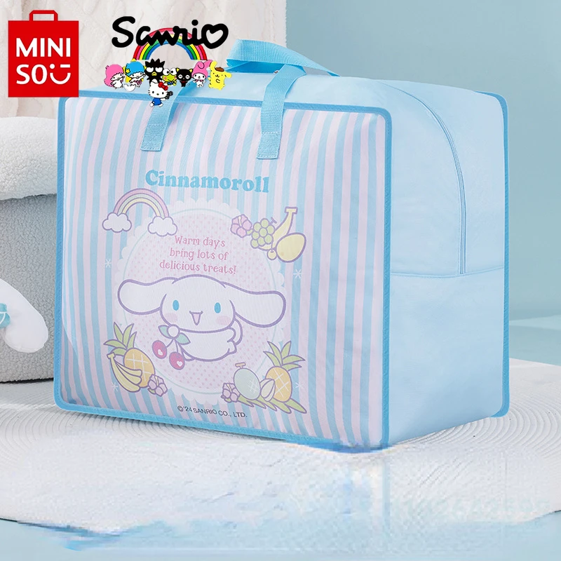 MINISO Home Storage Bag Fashionable and High Quality Women's Multi Functional Handbag Cartoon Large Capacity Moving Luggage Bag