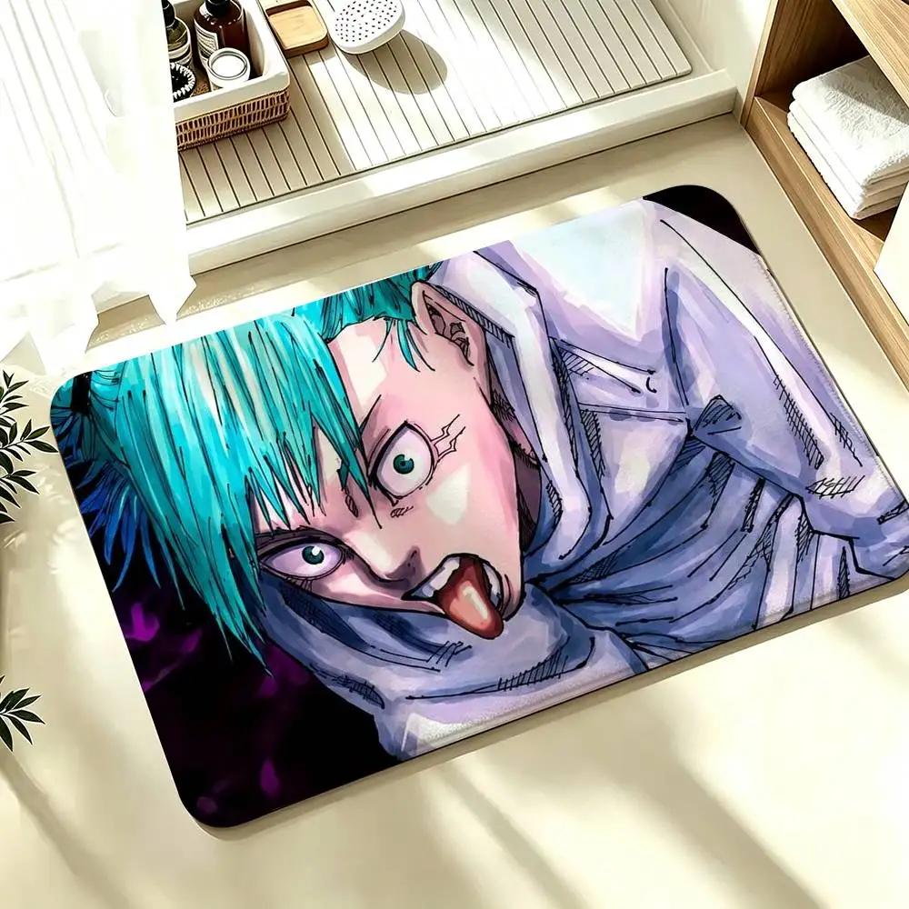 Hajime Kashimo Jujutsu Kaisen Manga Shower Room Absorbent Small Floor Mat Soft Comfortable Decorative Foot Mat